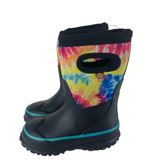 Bogs Boy Girl Toddler sz 7 Tie Dye Waterproof Insulated Rain / Snow Winter Boots - Picture 1 of 6